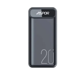 Aspor 20000mAh Power Bank With PD Charging A396